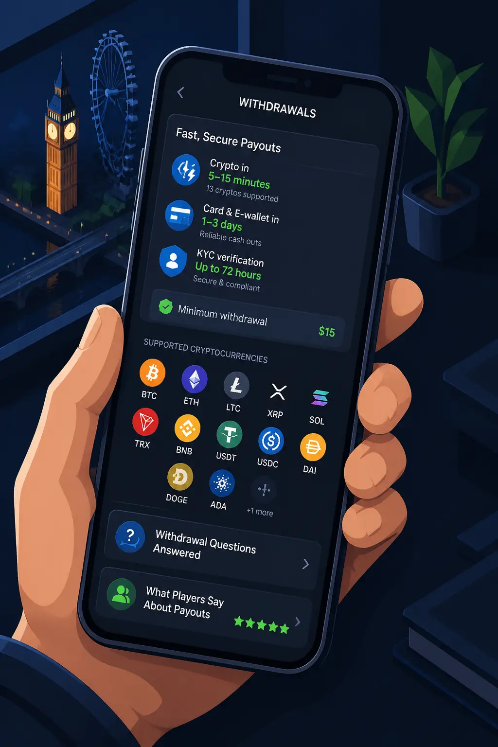 Rainbet Withdrawals in the United Kingdom: Crypto & Card Payouts visual guide for Rainbet
