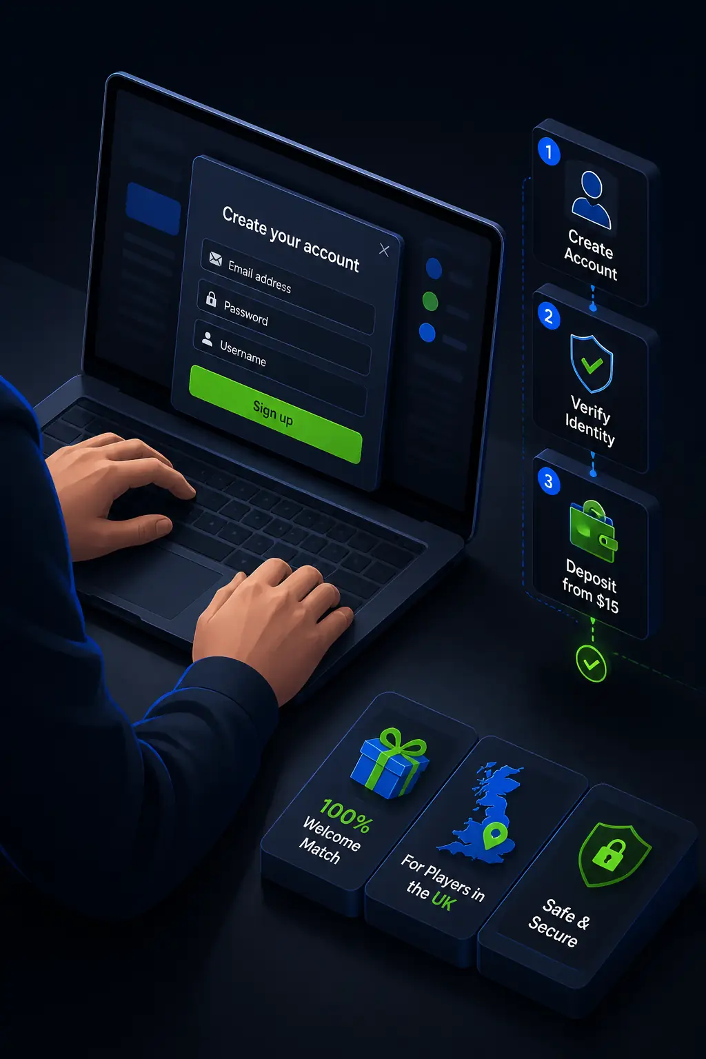 Rainbet Casino Register – Create Your Account visual guide for Rainbet